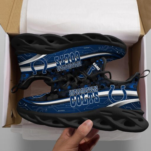 Ideafootwear Indianapolis Colts NFL Max Soul Shoes Sneakers For Men And Women