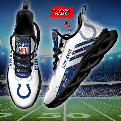 Ideafootwear Indianapolis Colts NFL Max Soul Shoes Sneakers For Men And Women