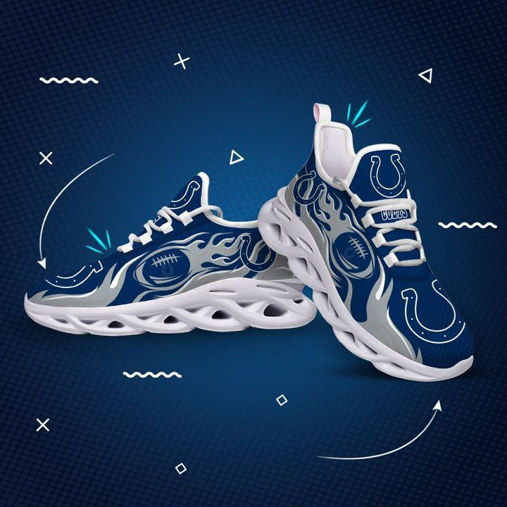 Ideafootwear Indianapolis Colts NFL Max Soul Shoes Sneakers For Men And Women