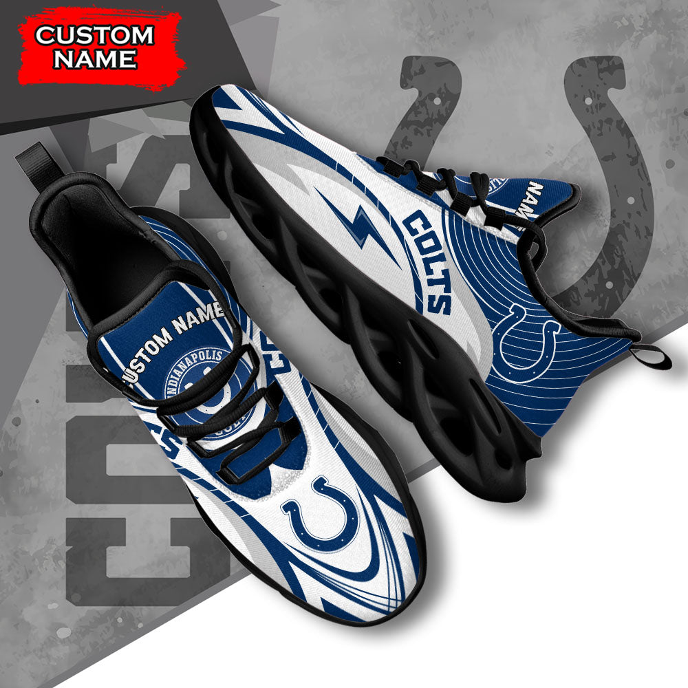 Ideafootwear Indianapolis Colts NFL Max Soul Shoes Sneakers For Men And Women