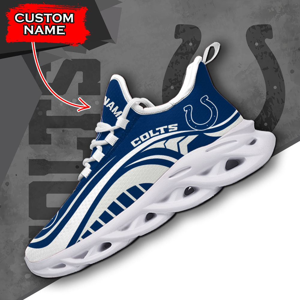 Ideafootwear Indianapolis Colts NFL Max Soul Shoes Sneakers For Men And Women
