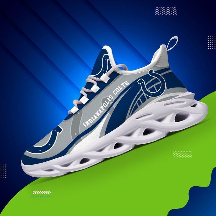 Ideafootwear Indianapolis Colts NFL Max Soul Shoes Sneakers For Men And Women
