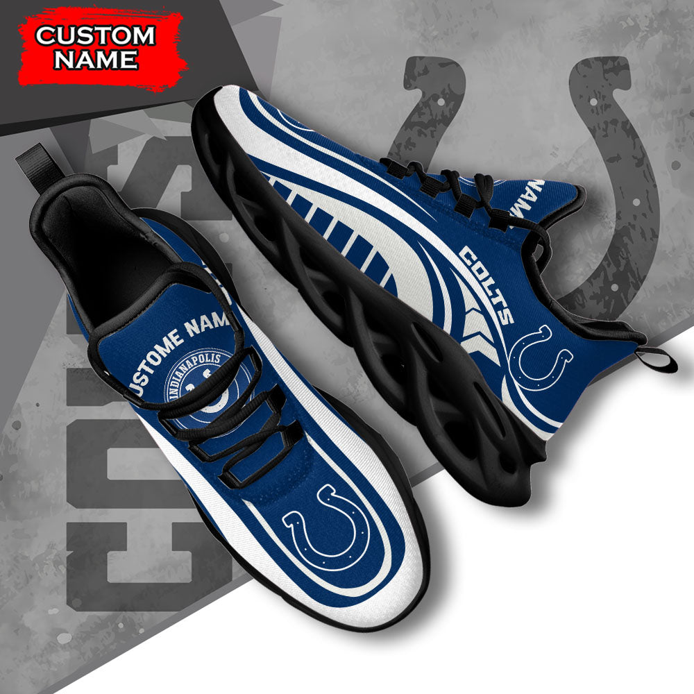 Ideafootwear Indianapolis Colts NFL Max Soul Shoes Sneakers For Men And Women