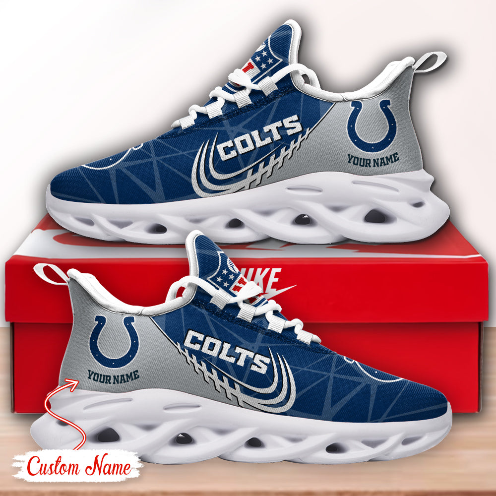 Ideafootwear Indianapolis Colts NFL Max Soul Shoes Sneakers For Men And Women