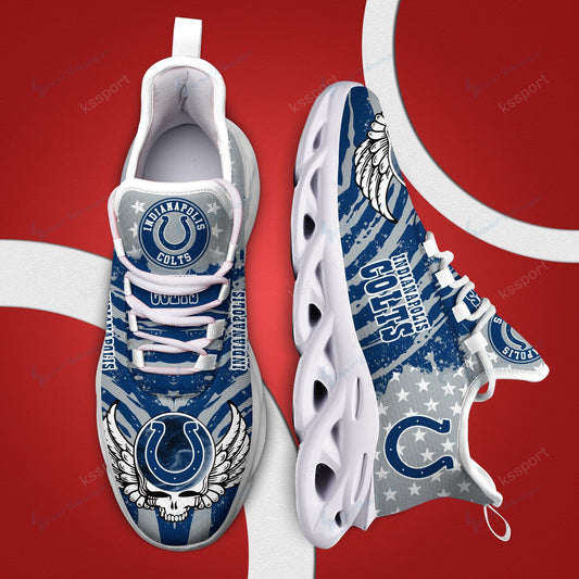Ideafootwear Indianapolis Colts NFL Max Soul Shoes Sneakers For Men And Women