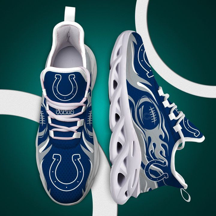Ideafootwear Indianapolis Colts NFL Max Soul Shoes Sneakers For Men And Women
