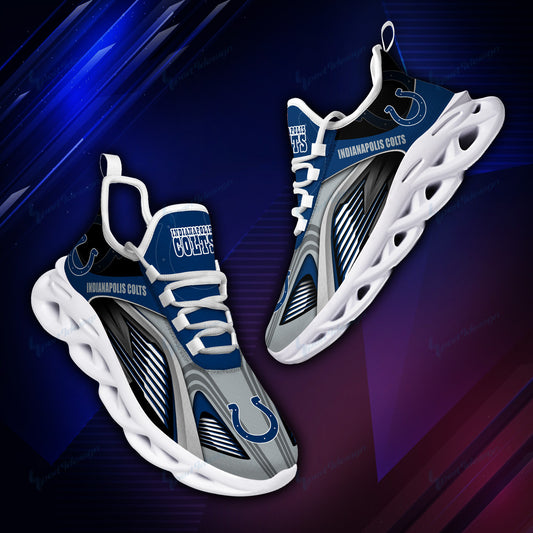 Ideafootwear Indianapolis Colts NFL Max Soul Shoes Sneakers For Men And Women