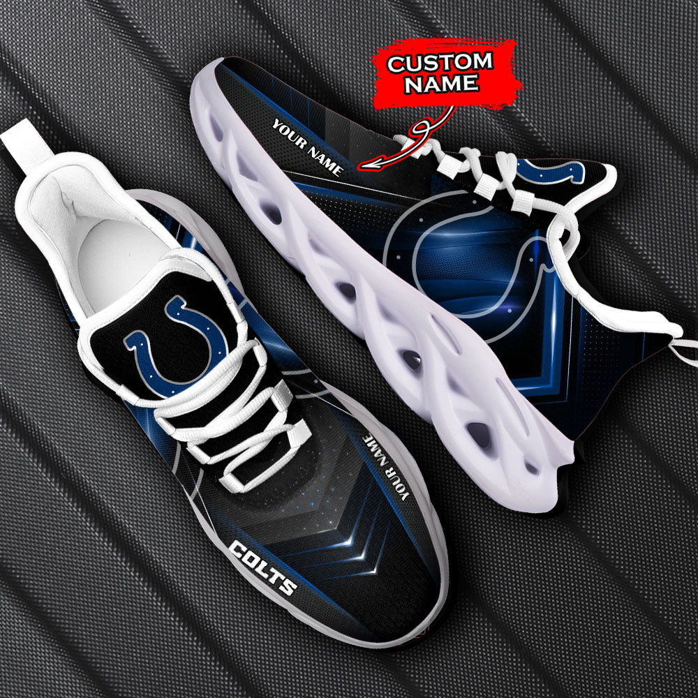 Ideafootwear Indianapolis Colts NFL Max Soul Shoes Sneakers For Men And Women