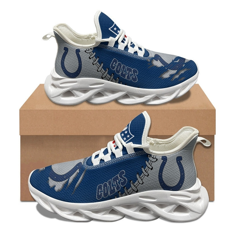 Ideafootwear Indianapolis Colts NFL Max Soul Shoes Sneakers For Men And Women
