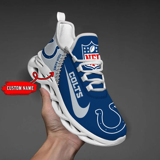 Ideafootwear Indianapolis Colts NFL Max Soul Shoes Sneakers For Men And Women