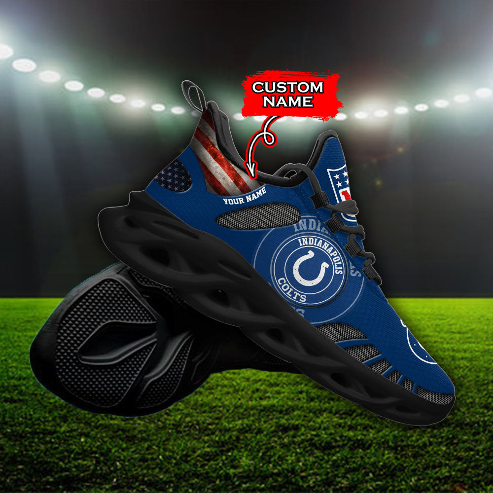 Ideafootwear Indianapolis Colts NFL Max Soul Shoes Sneakers For Men And Women