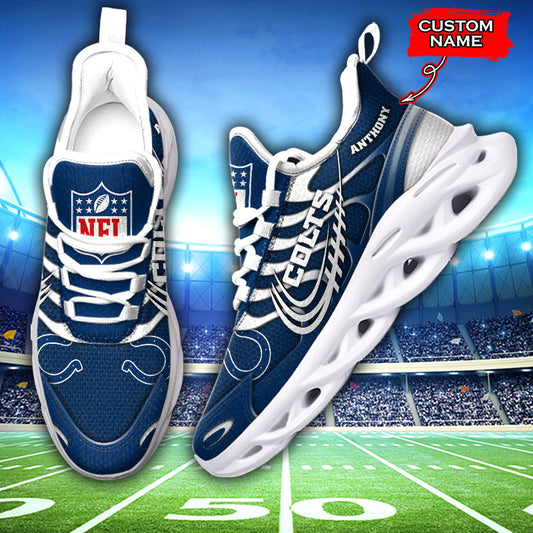 Ideafootwear Indianapolis Colts NFL Max Soul Shoes Sneakers For Men And Women