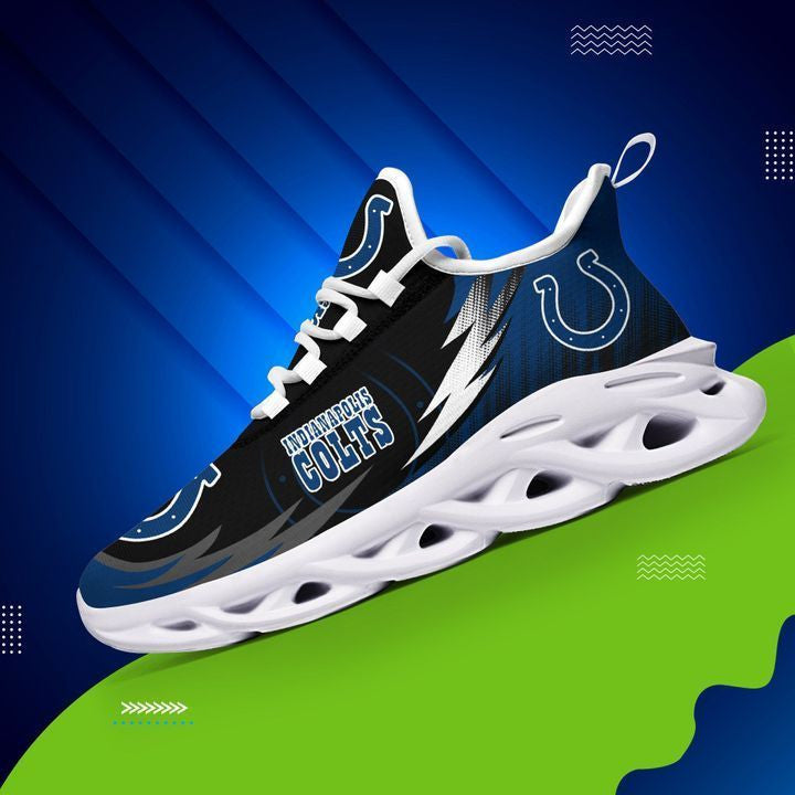 Ideafootwear Indianapolis Colts NFL Max Soul Shoes Sneakers For Men And Women