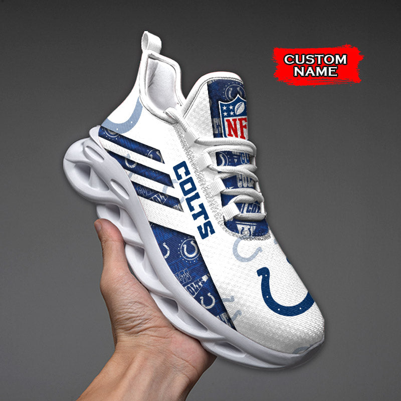 Ideafootwear Indianapolis Colts NFL Max Soul Shoes Sneakers For Men And Women
