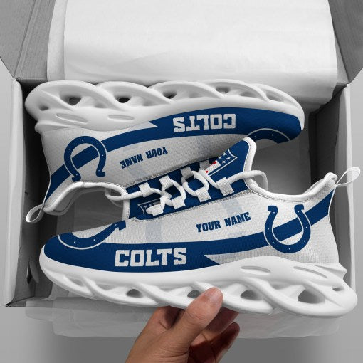 Ideafootwear Indianapolis Colts NFL Max Soul Shoes Sneakers For Men And Women