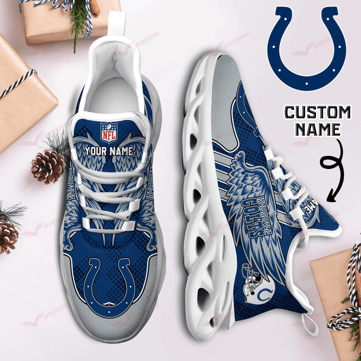 Ideafootwear Indianapolis Colts NFL Max Soul Shoes Sneakers For Men And Women