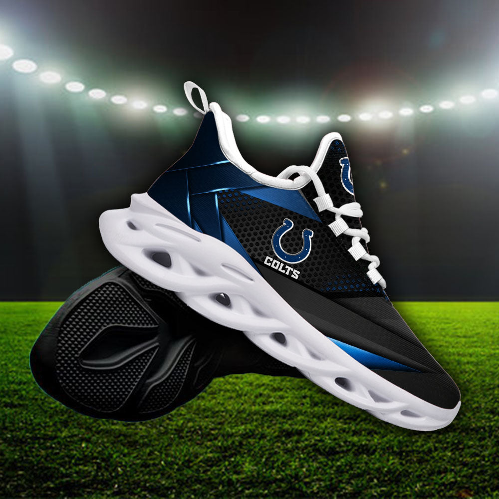 Ideafootwear Indianapolis Colts NFL Max Soul Shoes Sneakers For Men And Women