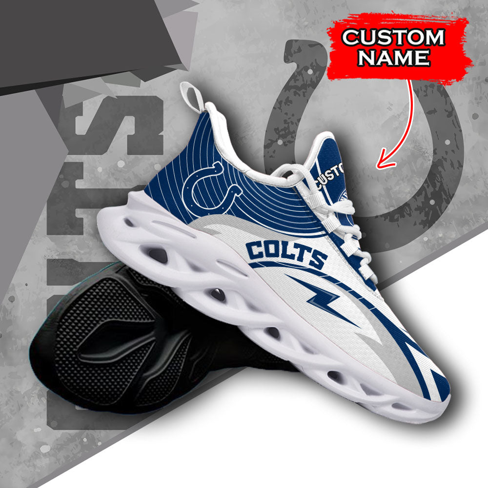 Ideafootwear Indianapolis Colts NFL Max Soul Shoes Sneakers For Men And Women