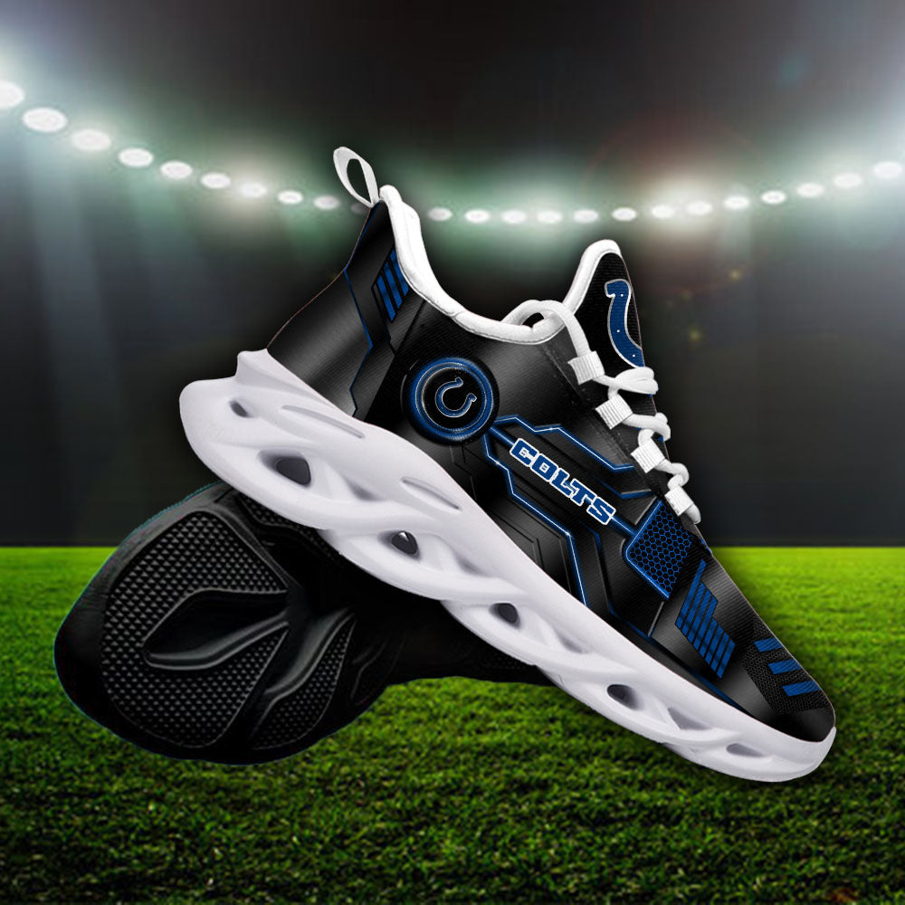 Ideafootwear Indianapolis Colts NFL Max Soul Shoes Sneakers For Men And Women