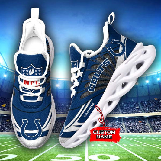 Ideafootwear Indianapolis Colts NFL Max Soul Shoes Sneakers For Men And Women