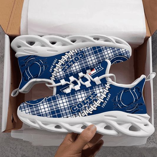 Ideafootwear Indianapolis Colts NFL Max Soul Shoes Sneakers For Men And Women