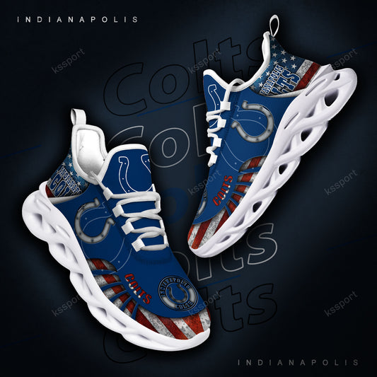 Ideafootwear Indianapolis Colts NFL Max Soul Shoes Sneakers For Men And Women