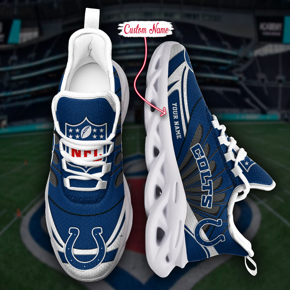 Ideafootwear Indianapolis Colts NFL Max Soul Shoes Sneakers For Men And Women