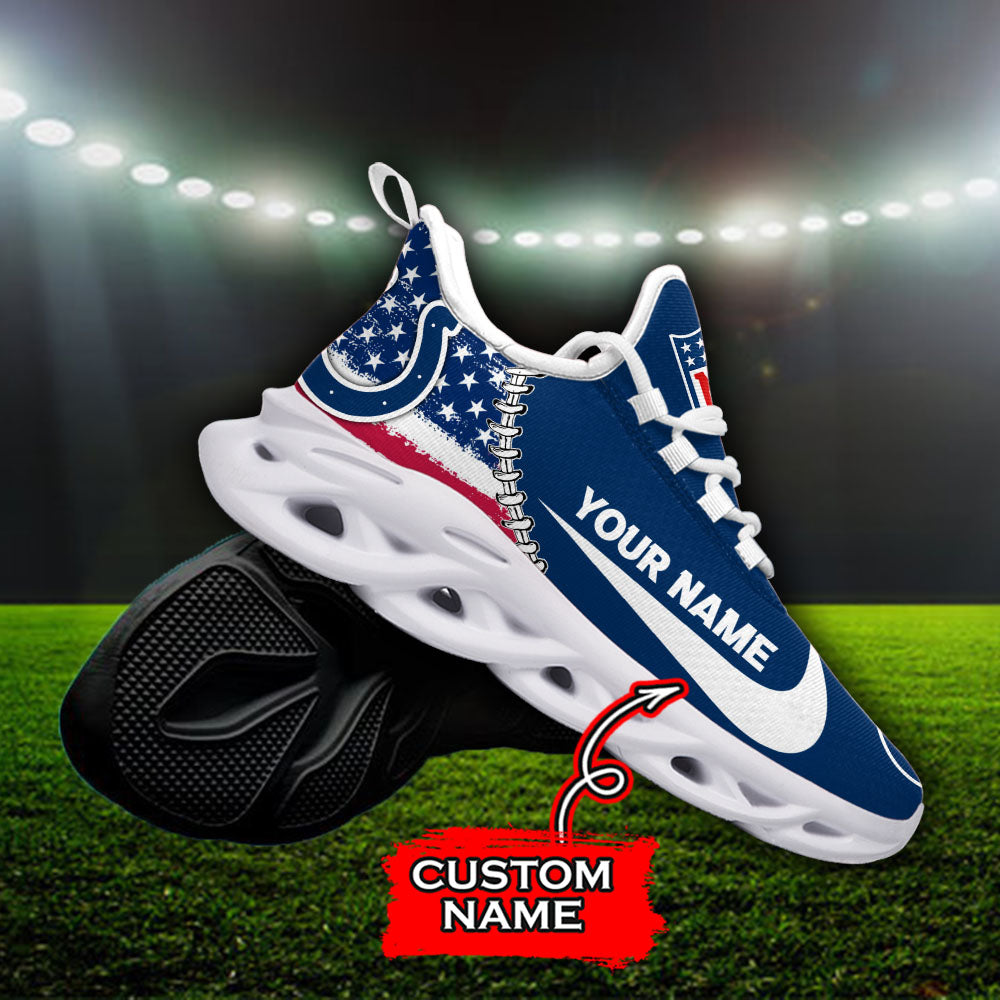 Ideafootwear Indianapolis Colts NFL Max Soul Shoes Sneakers For Men And Women