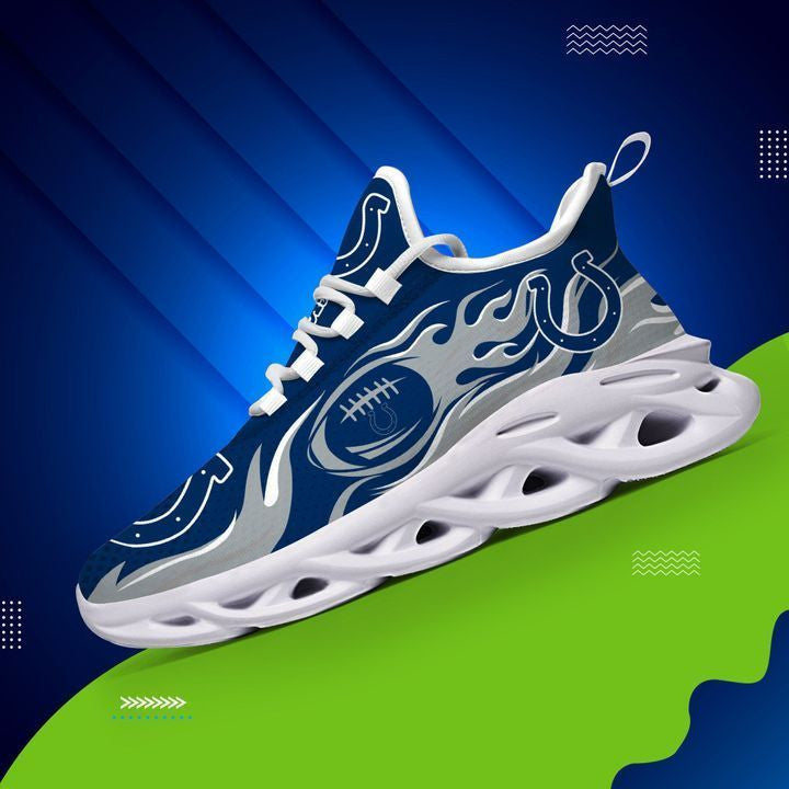Ideafootwear Indianapolis Colts NFL Max Soul Shoes Sneakers For Men And Women