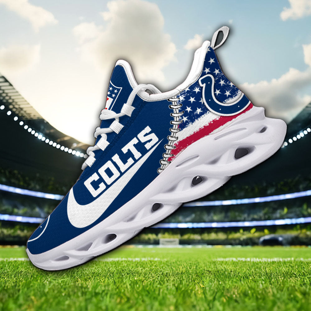 Ideafootwear Indianapolis Colts NFL Max Soul Shoes Sneakers For Men And Women
