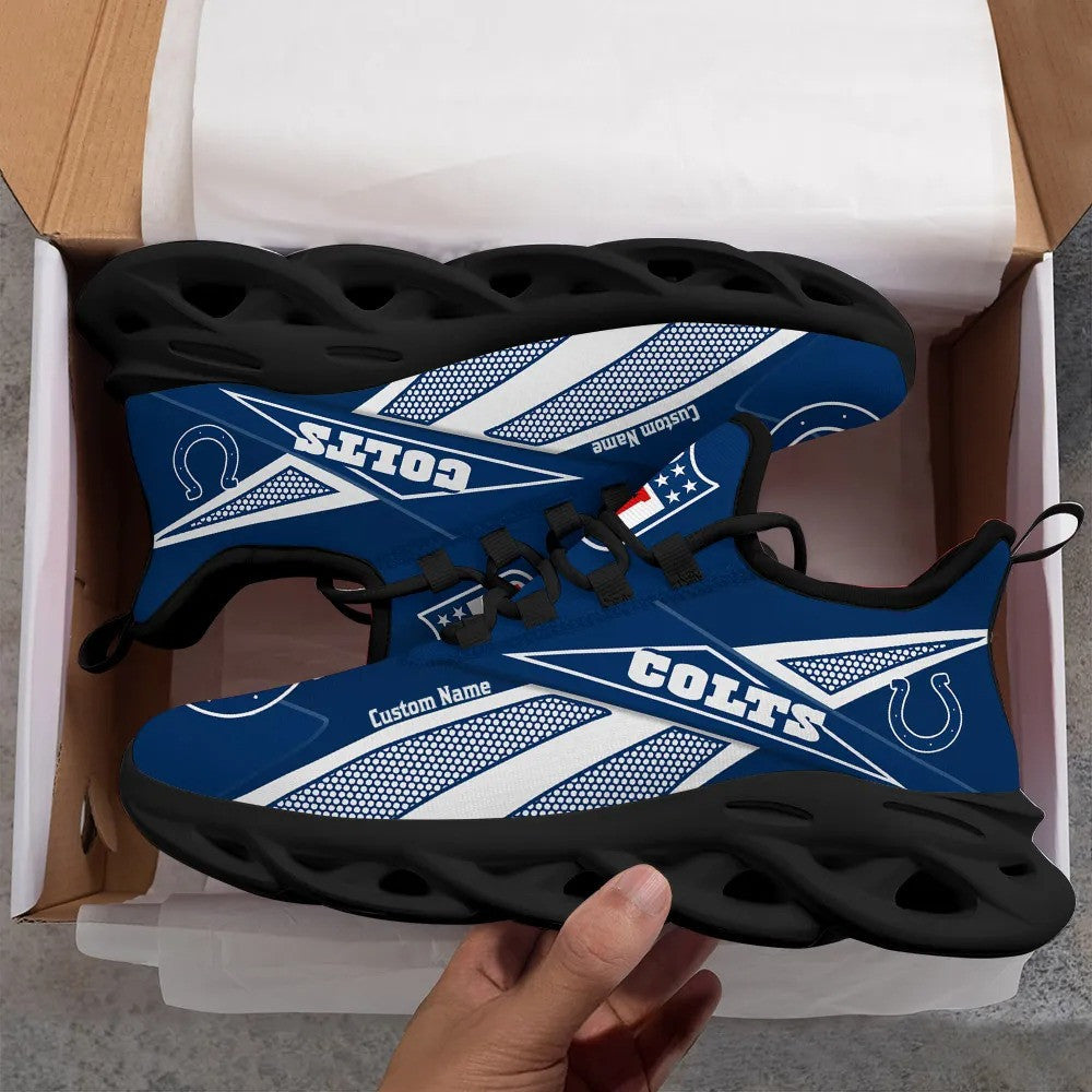 Ideafootwear Indianapolis Colts NFL Max Soul Shoes Sneakers For Men And Women