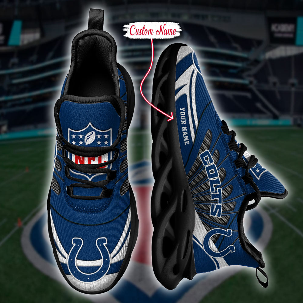 Ideafootwear Indianapolis Colts NFL Max Soul Shoes Sneakers For Men And Women