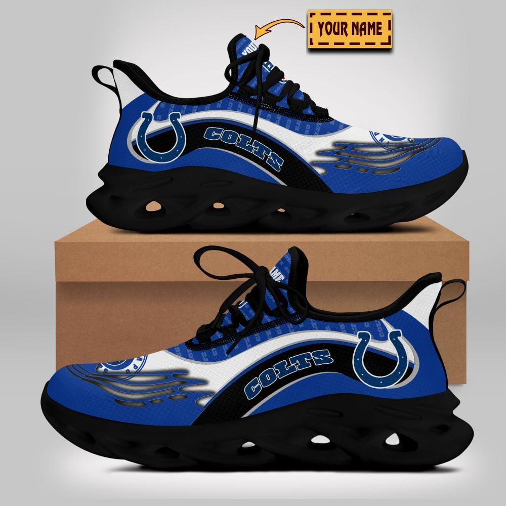 Ideafootwear Indianapolis Colts NFL Max Soul Shoes Sneakers For Men And Women