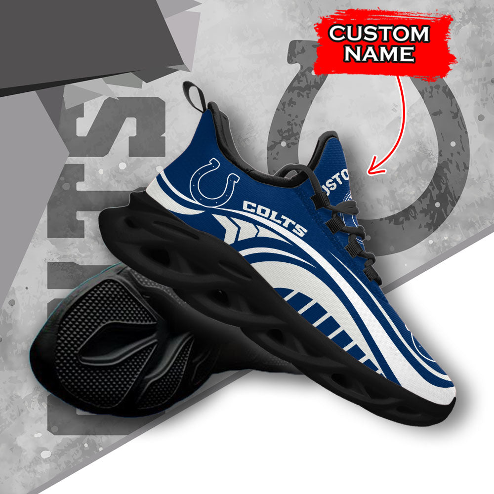 Ideafootwear Indianapolis Colts NFL Max Soul Shoes Sneakers For Men And Women