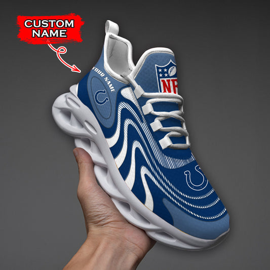 Ideafootwear Indianapolis Colts NFL Max Soul Shoes Sneakers For Men And Women