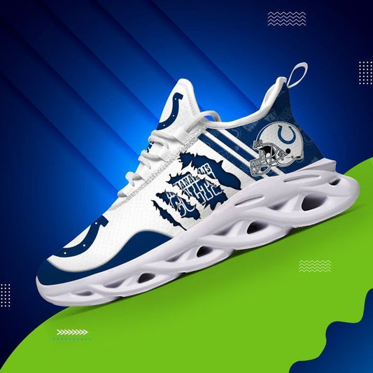 Ideafootwear Indianapolis Colts NFL Max Soul Shoes Sneakers For Men And Women