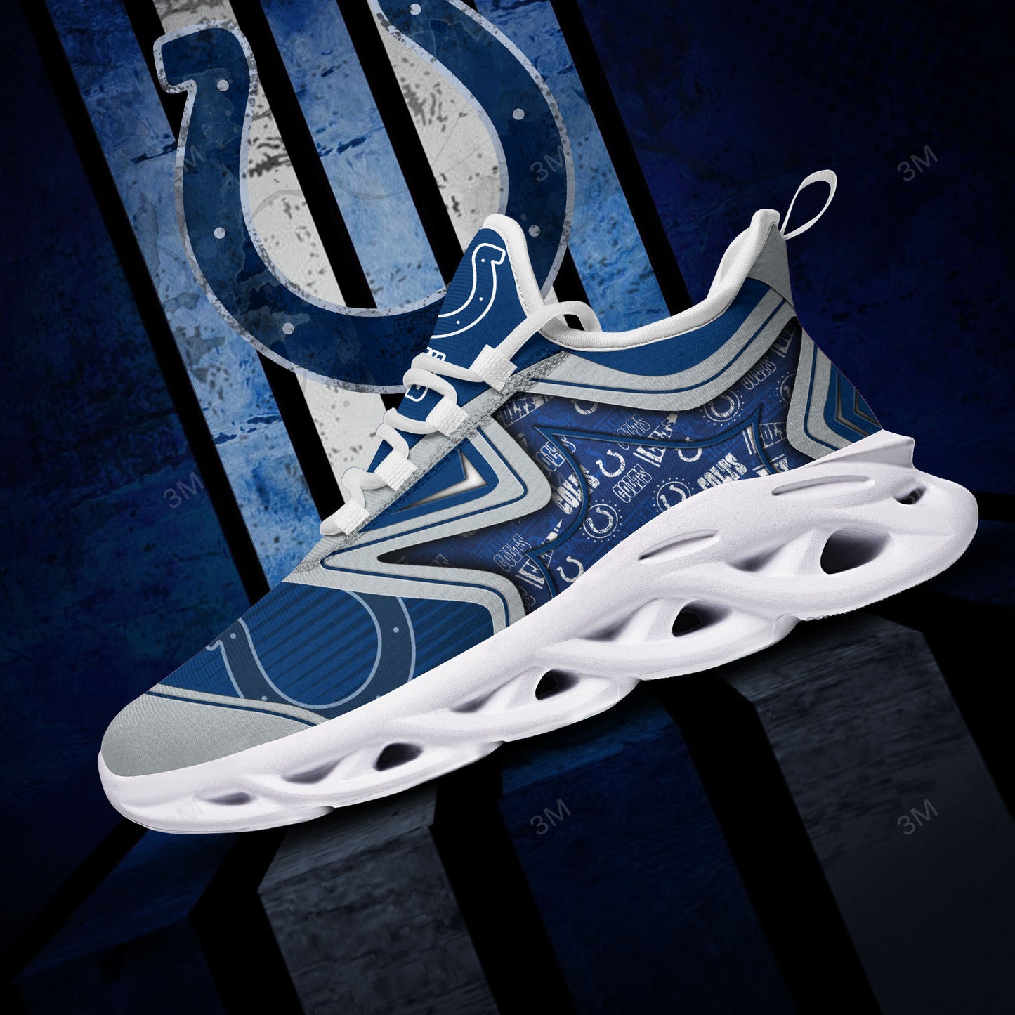 Ideafootwear Indianapolis Colts NFL Max Soul Shoes Sneakers For Men And Women