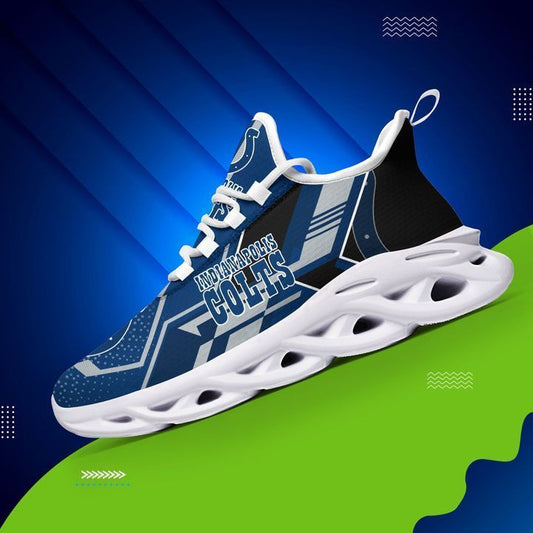 Ideafootwear Indianapolis Colts NFL Max Soul Shoes Sneakers For Men And Women