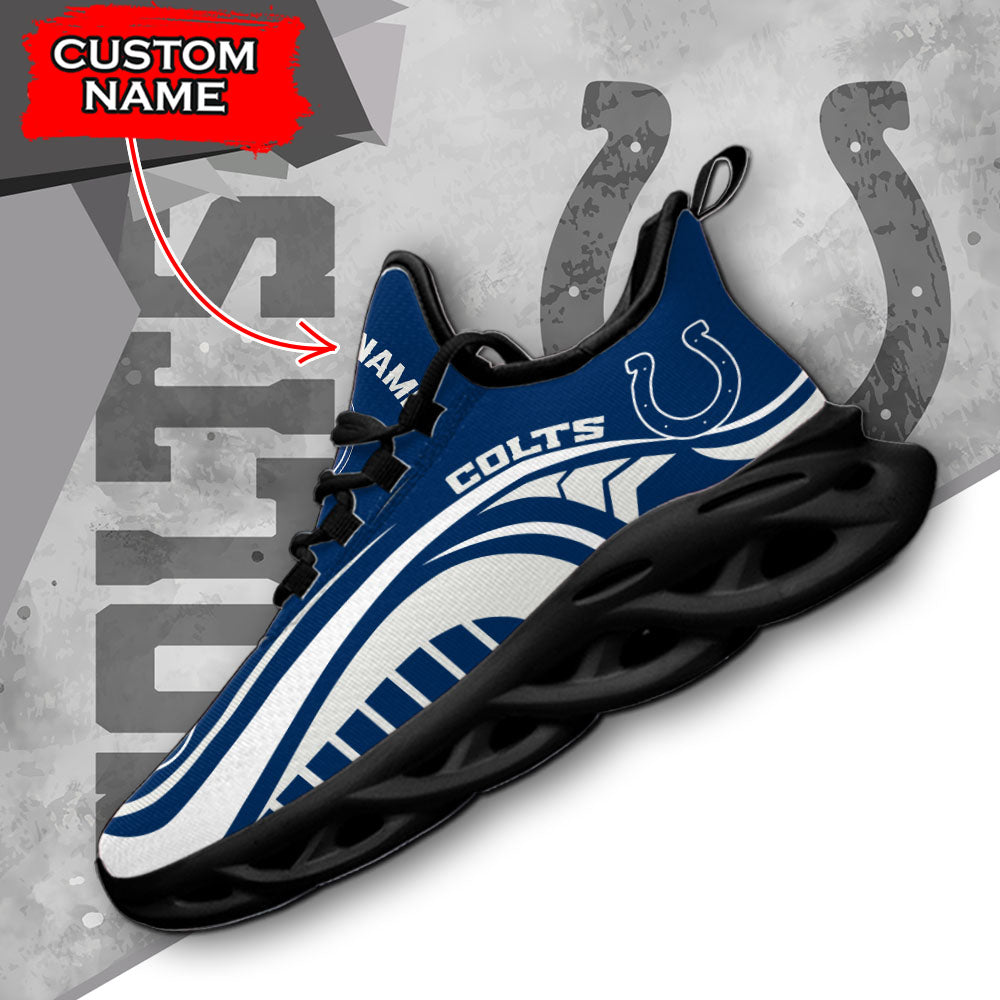Ideafootwear Indianapolis Colts NFL Max Soul Shoes Sneakers For Men And Women