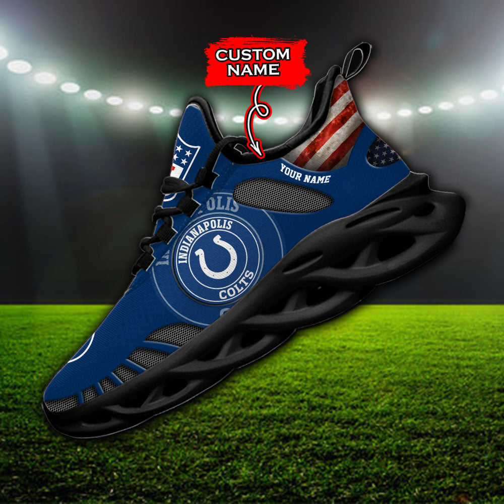 Ideafootwear Indianapolis Colts NFL Max Soul Shoes Sneakers For Men And Women