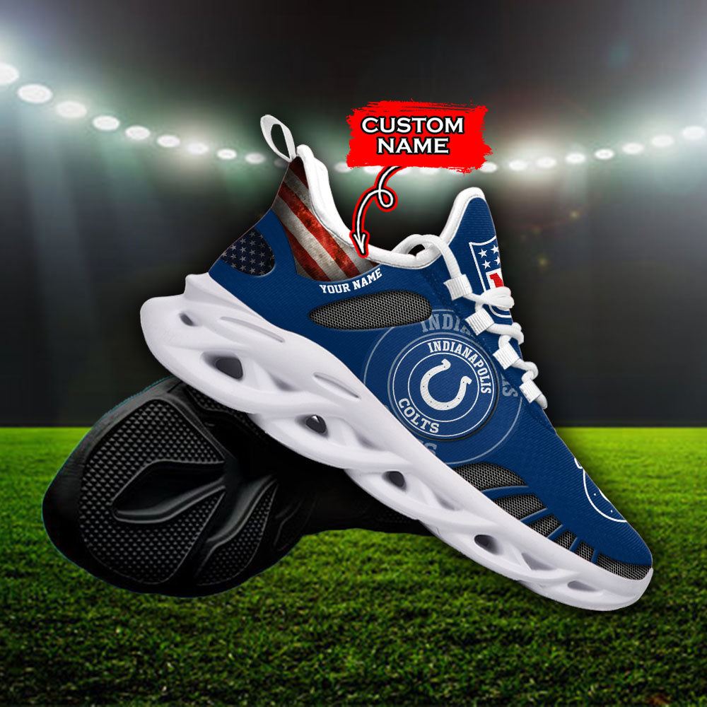 Ideafootwear Indianapolis Colts NFL Max Soul Shoes Sneakers For Men And Women