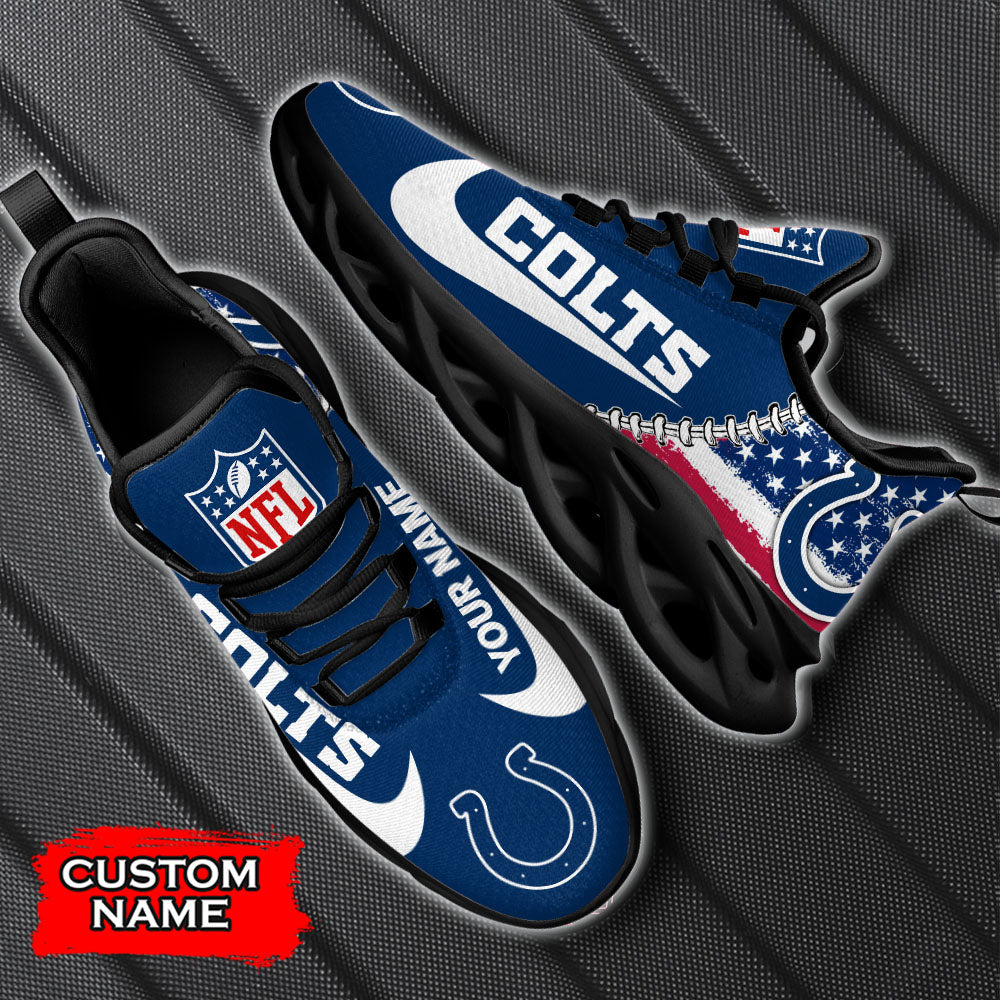 Ideafootwear Indianapolis Colts NFL Max Soul Shoes Sneakers For Men And Women