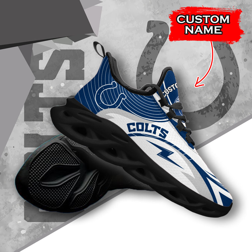 Ideafootwear Indianapolis Colts NFL Max Soul Shoes Sneakers For Men And Women