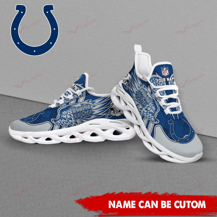 Ideafootwear Indianapolis Colts NFL Max Soul Shoes Sneakers For Men And Women