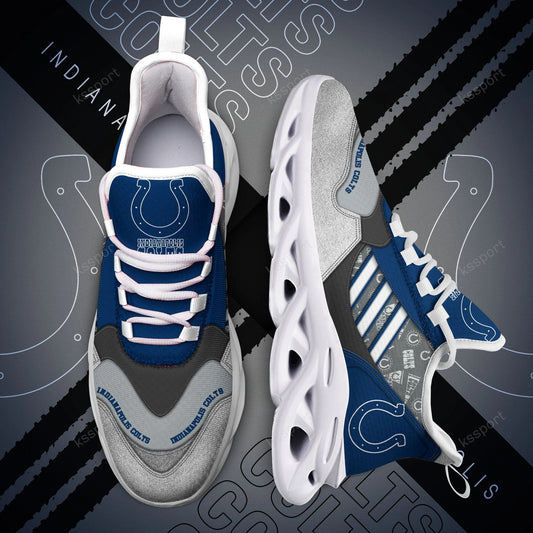 Ideafootwear Indianapolis Colts NFL Max Soul Shoes Sneakers For Men And Women