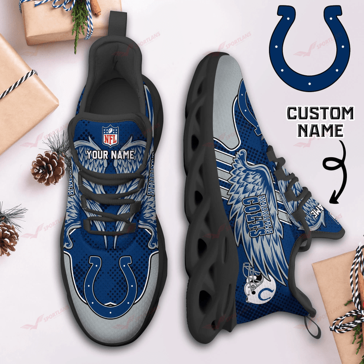 Ideafootwear Indianapolis Colts NFL Max Soul Shoes Sneakers For Men And Women