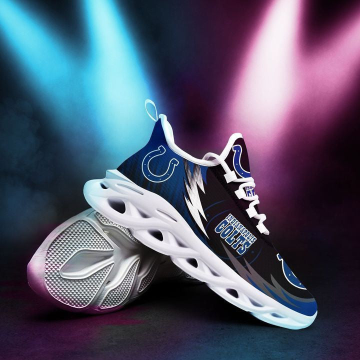 Ideafootwear Indianapolis Colts NFL Max Soul Shoes Sneakers For Men And Women