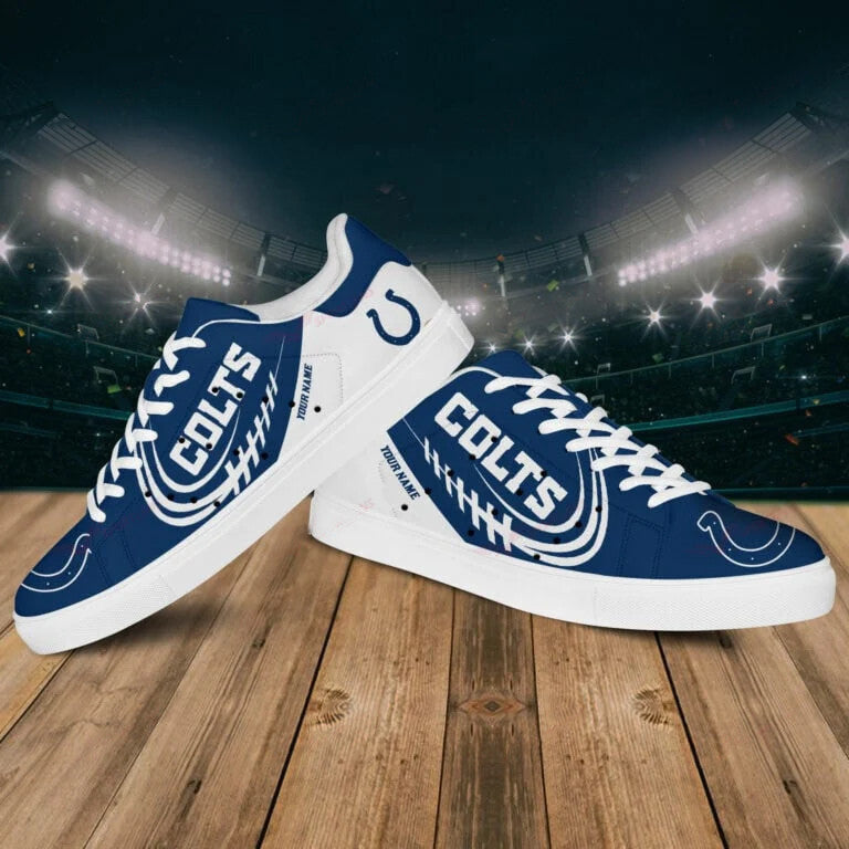 Ideafootwear Indianapolis Colts Skate Stan Shoes Sneakes For Men And Women