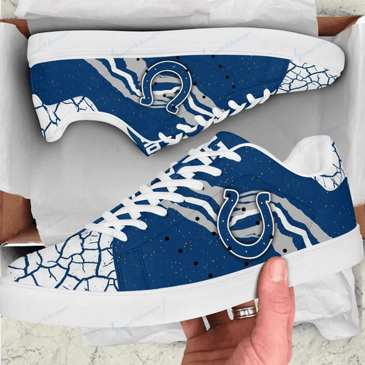 Ideafootwear Indianapolis Colts Skate Stan Shoes Sneakes For Men And Women