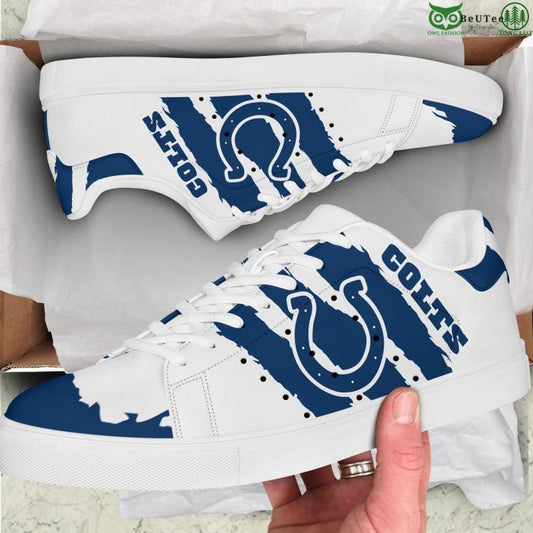 Ideafootwear Indianapolis Colts Skate Stan Shoes Sneakes For Men And Women